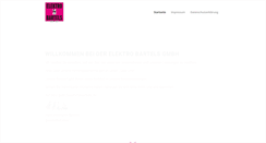 Desktop Screenshot of elektro-bartels-gmbh.de