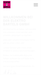Mobile Screenshot of elektro-bartels-gmbh.de